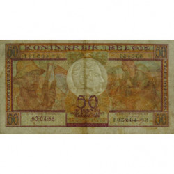 Belgique - Pick 133b - 50 francs - Série K 06 - 03/04/1956 - Etat : TB