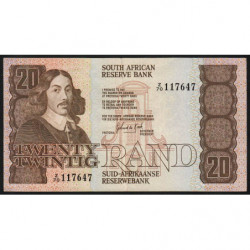 Afrique du Sud - Pick 121cr (remplacement) - 20 rand - 1982 - Etat : SUP