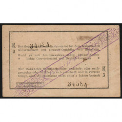 Afrique Orientale Allemande - Pick 20a - 1 rupie - Série K3 - 01/02/1916 - Etat : TTB