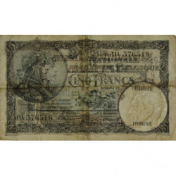 Belgique - Pick 97b - 5 francs - 04/05/1931 - Etat : TB