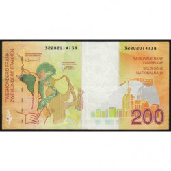 Belgique - Pick 148 - 200 francs - 1996 - Etat : SUP