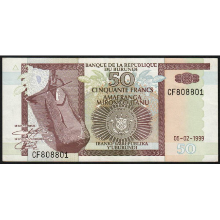 Burundi - Pick 36b - 50 francs - Série CF - 05/02/1999 - Etat : pr.NEUF