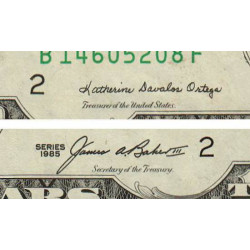 Etats Unis - Pick 476 - 10 dollars - Série B F - 1985 - New York - Etat : SUP+