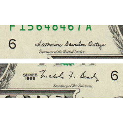 Etats Unis - Pick 481a - 5 dollars - Série F A - 1988 - Atlanta - Etat : SPL