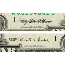 Etats Unis - Pick 496a_1 - 1 dollar - Série A J - 1995 - Boston - Etat : SUP+