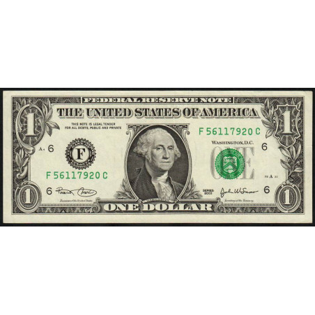 Etats Unis - Pick 515a_2 - 1 dollar - Série F C - 2003 - Atlanta - Etat : SUP