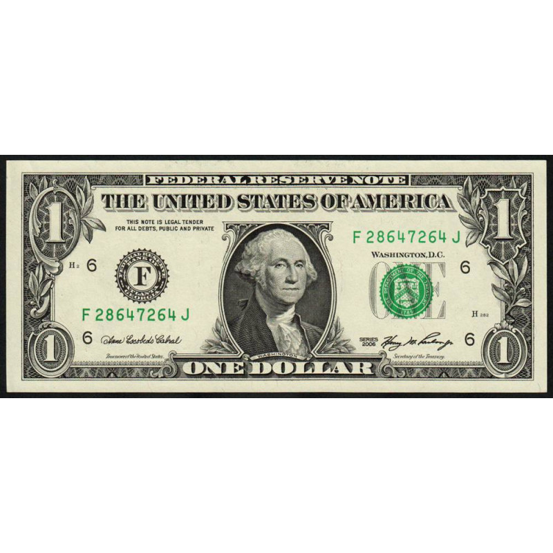 Etats Unis - Pick 523a_1 - 1 dollar - Série F J - 2006 - Atlanta - Etat : SPL