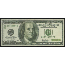 Etats Unis - Pick 514fs - 100 dollars - Série CB E - 2001 - New York - Spécimen - Etat : TTB