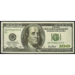 Etats Unis d'Amérique - Pick 514s - 100 dollars - Série CB E - 2001 - New York - Spécimen - Etat : TTB