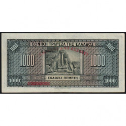 Grèce - Pick 100b - 1'000 drachmai - 04/11/1926 (1928) - Etat : SUP