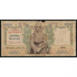 Grèce - Pick 106a - 1'000 drachmai - Série ΑΔ 061- 01/05/1935 - Etat : AB