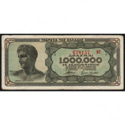 Grèce - Pick 127b_1 - 1'000'000 drachmai - 29/06/1944 - Etat : TTB