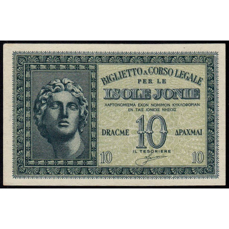 Grèce - Occupation Italienne - Pick M13 - 10 drachmai - 1941 - Etat : NEUF