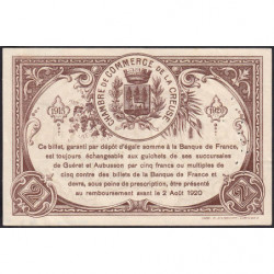 Guéret - Creuse - Pirot 64-5 - 2 francs - Sans série - 27/07/1915 - Etat : TTB