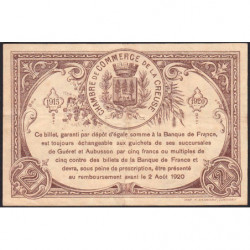 Guéret - Creuse - Pirot 64-11 - 2 francs - Sans série - 2e émission - 26/10/1915 - Etat : TTB