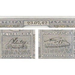 Belgique - Pick 107_4 - 100 francs ou 20 belgas - 23/07/1942 - Etat : SUP-