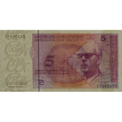 Bosnie-Herzégovine - Pick 62 - 5 convertible maraka - Série C - 1998 - Etat : NEUF