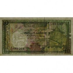 Sri-Lanka - Pick 96c - 10 rupees - Série F/97 - 21/02/1989 - Etat : TB+