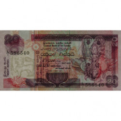 Sri-Lanka - Pick 103a_1 - 20 rupees - Série L/1 - 01/01/1991 - Etat : NEUF