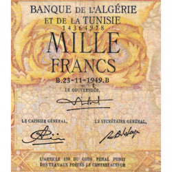Algérie - Pick 107a_1 - 1'000 francs - Série P.575 - 23/11/1949 - Etat : TB-