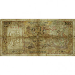Algérie - Pick 107b_2 - 1'000 francs - Série R.1353 - 14/04/1954 - Etat : TB-