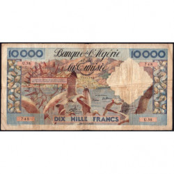 Algérie - Pick 110 - 10'000 francs - 24/10/1955 - Etat : TB