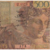 Algérie - Pick 111 - 5 nouv. francs sur 500 francs - Série U.1125 - 01/10/1956 - Etat : B