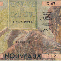 Algérie - Pick 118 - 5 nouveaux francs - 31/07/1959 - Etat : TB-