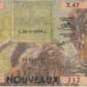 Algérie - Pick 118a_1 - 5 nouv. Francs - Série X.67 - 31/07/1959 - Etat : TB-