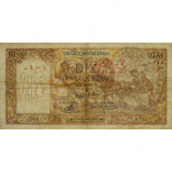 Algérie - Pick 119a_2- 10 nouv. francs - Série A.742 - 10/02/1961 - Etat : TB+