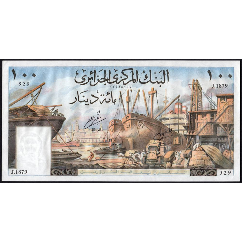 Algérie - Pick 125b - 100 dinars - Série J.1897 - 01/01/1964 - Etat : pr.NEUF