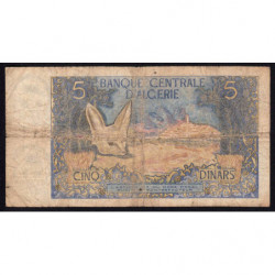 Algérie - Pick 126a - 5 dinars - Série W 008 - 01/11/1970 - Etat : B+