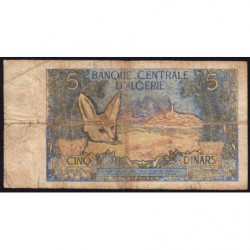 Algérie - Pick 126a - 5 dinars - Série T 009 - 01/11/1970 - Etat : B