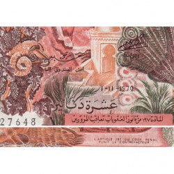 Algérie - Pick 127b - 10 dinars - 01/11/1970 - Etat : TTB