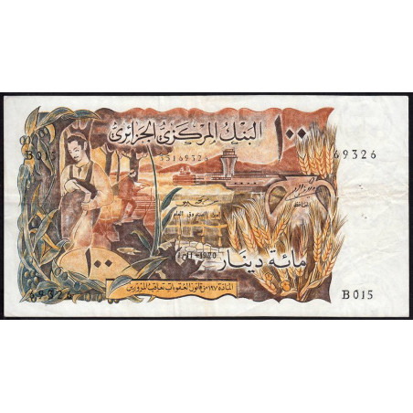 Algérie - Pick 128a - 100 dinars - 01/11/1970 - Etat : TTB