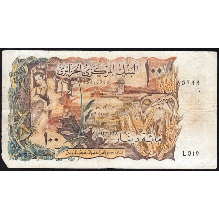 Algérie - Pick 128a - 100 dinars - 01/11/1970 - Etat : B+