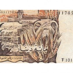 Algérie - Pick 128b - 100 dinars - Série F 101 - 01/11/1970 - Etat : TB-