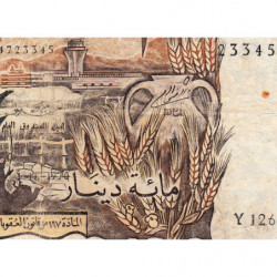Algérie - Pick 128b - 100 dinars - Série Y 126 - 01/11/1970 - Etat : B+