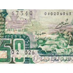 Algérie - Pick 130_1 - 50 dinars - 01/11/1977 - Etat : TB-