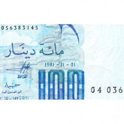 Algérie - Pick 131a_1 - 100 dinars - Série 04 036 - 01/11/1981 - Etat : pr.NEUF