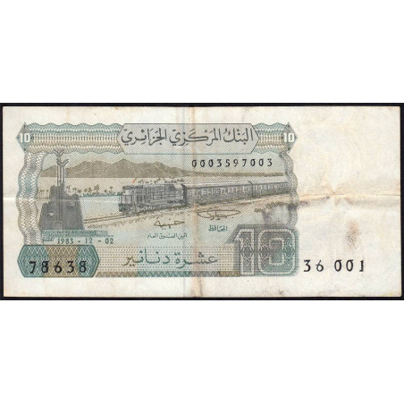 Algérie - Pick 132_1 - 10 dinars - 02/12/1983 - Etat : TB