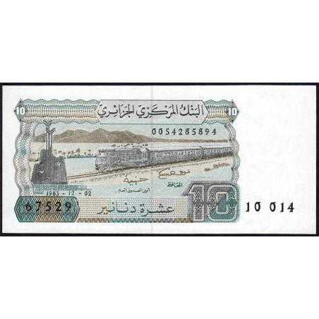 Algérie - Pick 132_2 - 10 dinars - 02/12/1983 (1985) - Etat : NEUF