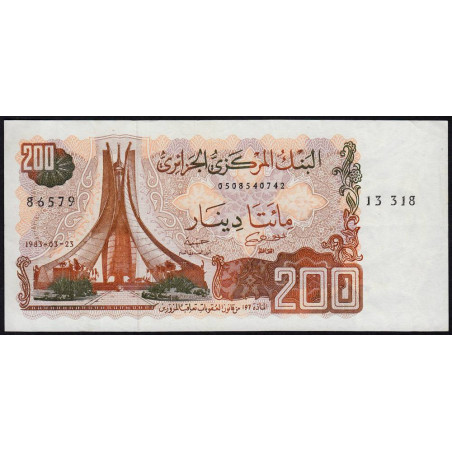 Algérie - Pick 135_2 - 200 dinars - 23/03/1983 (1985) - Etat : SUP-