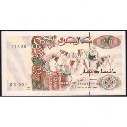 Algérie - Pick 138_1 - 200 dinars - Série 001 - 21/05/1992 - Etat : NEUF