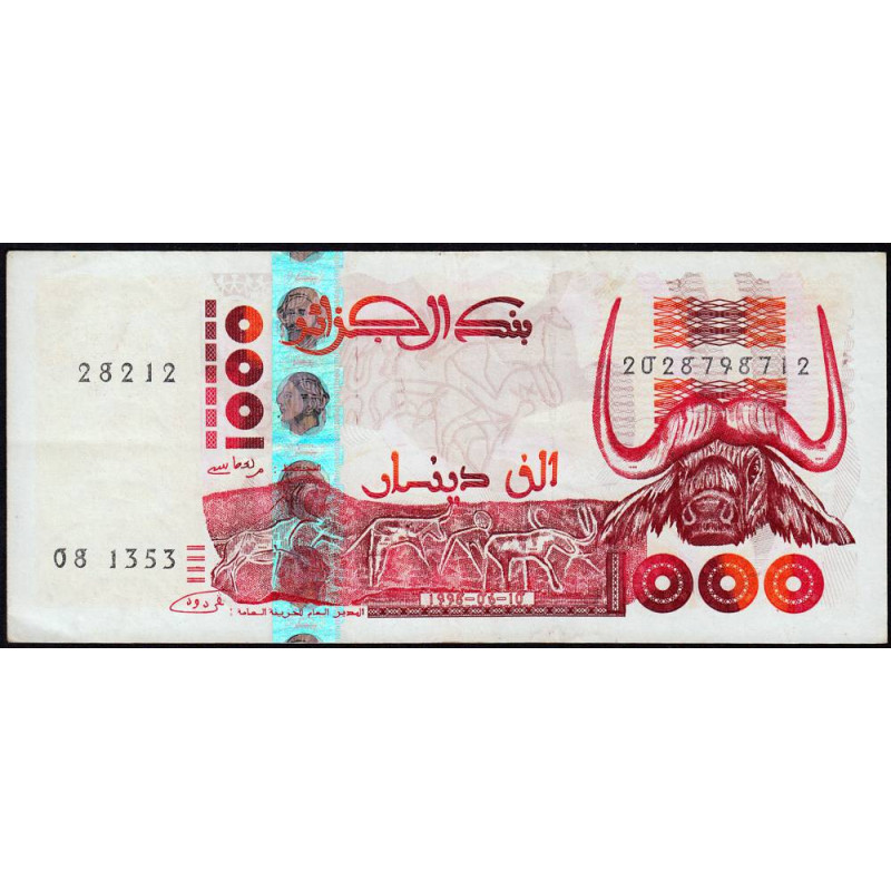 Algérie - Pick 142b_2 - 1'000 dinars - Série 08 1358 - 06/10/1998 (2002) - Etat : SUP