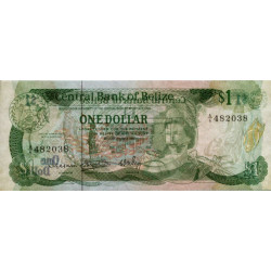 Belize - Pick 43 - 1 dollar - Série A/6 - 01/07/1983 - Etat : NEUF