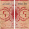 AEF - France Outre-Mer - Pick 15a_7 - 5 francs - Série AM - 02/02/1944 - Etat : B+