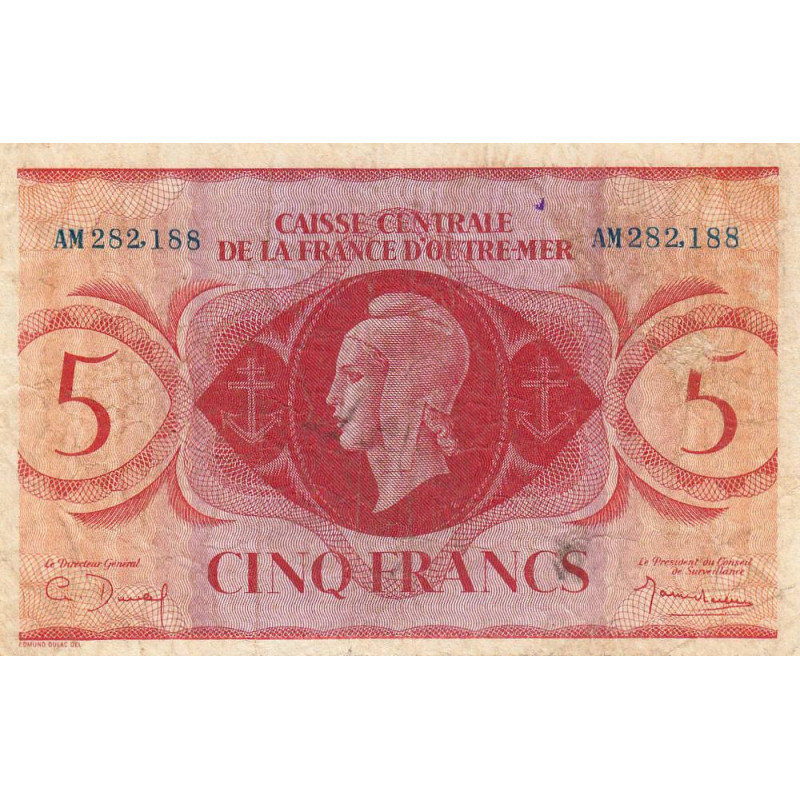 AEF - France Outre-Mer - Pick 15a_7 - 5 francs - Série AM - 02/02/1944 - Etat : TB