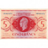 AEF - France Outre-Mer - Pick 15b_7 - 5 francs - Série AV - 02/02/1944 - Etat : SPL