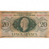 AEF - France Outre-Mer - Pick 17b_7 - 20 francs - Série LL - 02/02/1944 - Etat : TB-